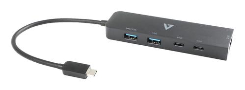 V7 USB-C TO ETHENET 2.5G ADAPTER RJ-45 NETWORK HUB DONGLE 3XUSB-A NS (V7UCRJ25GHUB-BLK)