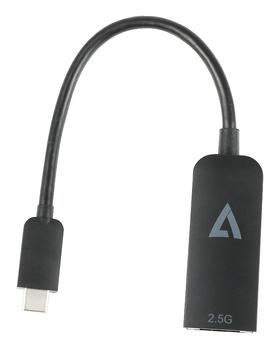 V7 USB-C TO ETHENET 2.5G ADAPTER RJ-45 NETWORK DONGLE CABLE ADPTR CABL (V7UCRJ25G-BLK)
