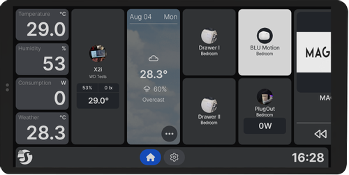 SHELLY · Unterputz · Wall Display X2i Black · WLAN · schwarz (Shelly_WD_X2_b)