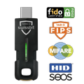 SWISSBIT iShield Key 2 USB-C Security Key with FIDO2 & MIFARE USB-C login key with FIDO2 plus integrated MIFARE for multi-factor access