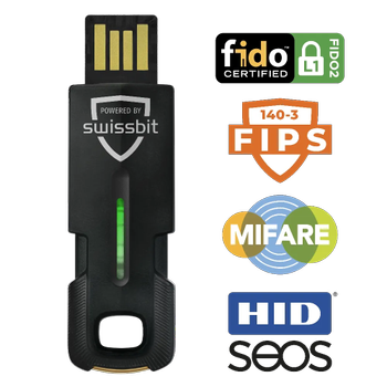SWISSBIT iShield Key 2 Pro FIPS USB-A in Retailverpackung (PK2000IA0000E-2002-1CA-SBB)