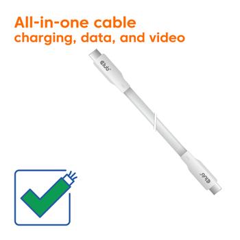 CLUB 3D Usb C Cable White (CAC-3001)