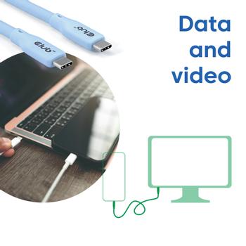 CLUB 3D Usb C Cable Blue (CAC-3003)