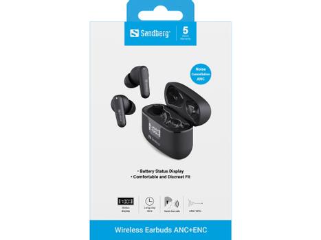 SANDBERG Wireless Earbuds ANC+ENC (126-52)