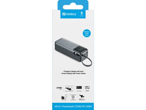 SANDBERG All-in1 Powerbank 27000 PD 240W (421-31)