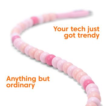 CLUB 3D Usb-C© Beaded Cable Pink (CAC-3010)