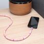 CLUB 3D Usb-C© Beaded Cable Pink (CAC-3010)