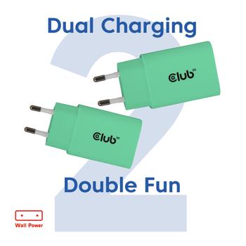 CLUB 3D 2-Pack Usb-C® Charger 30Watt  (CAC-3024)