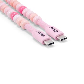 CLUB 3D Usb-C© Beaded Cable Pink (CAC-3010)