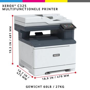 XEROX C325 A4 33ppm Wireless Duplex Copy/ Print/ Scan/ Fax PS3 PCL5e/6 2 Trays Total 251 Sheets (C325V_DNI)