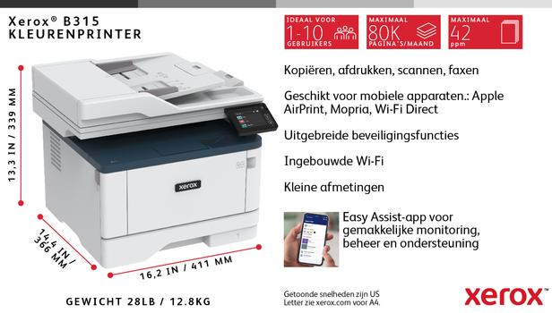 XEROX B315V_DNI - multifunksjonsskriver - S/H (B315V_DNI)