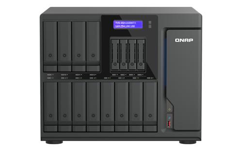QNAP 16-BAY QUTS HERO NAS (12 X 3.5IN SATA + 4 X U.2 NVME SLOTS) INT (TVS-AIH1688ATX-U9-48G)