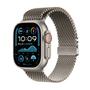 APPLE Watch Ultra 2 49mm GPS + LTE Titan (naturlig) Smartwatch, Retina display, BT, Vattentät, WiFi, Milanese Loop i titan (S naturlig)