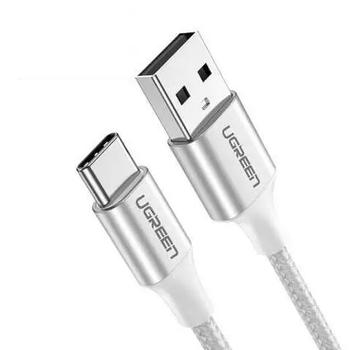 UGREEN 60132 USB-kabel USB 2.0 1,5 m USB A USB C Sølv, Hvid (60132)