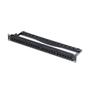 STARTECH StarTech.com - Patch panel - rack mountable, wall mountable - CAT 5e/6 - UTP - black - 1U - 19" - 24 ports