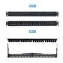 STARTECH 1U FEED THROUGH PATCH PANEL24 PORT WITH RJ45 INLINE COUPLERS CABL (C6PANELUTP241UFT)