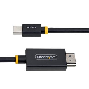 STARTECH StarTech.com - Adapter cable - Mini DisplayPort male to HDMI male - 1 m - black - 4K60Hz support, active (1M-MDP-HDMI2-4K60)