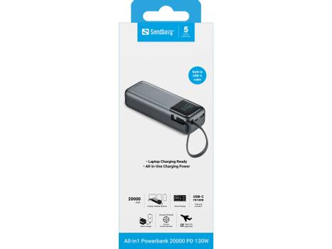 SANDBERG All-in1 Powerbank 20000 PD 130W (421-30)