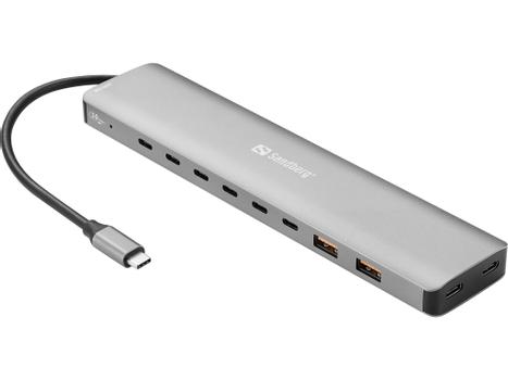 SANDBERG USB-C to 8 x USB-C + 2xUSB-A  (136-80)
