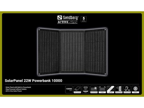 SANDBERG SolarPanel 22W Powerbank 10000 (421-44)