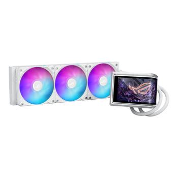 ASUS 5325779 ASUS ROG RYUO IV 360 ARGB AIO COOLER with Curved 6.67"" AMOLED Display - White Edition (90RC01N2-B0EAY0)