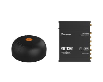 POYNTING Teltonika · RUTC50 · 5G Router & Poynting · A-MIMO-0004-V1-17 · Multifunktionsantenne BUNDLE (RUTC50_A-MIMO-0004-V1-17-B)