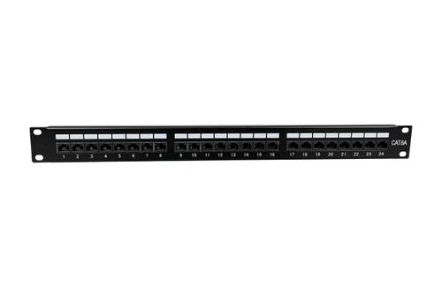 LANVIEW Cat6a 1U 24 Port Patch Panel  (LVR-CAT6A-UTP-LSA)