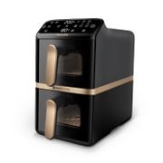 PHILIPS 4000 Series NA462 - dobbelt varmluftssteger - sort/mørk grå