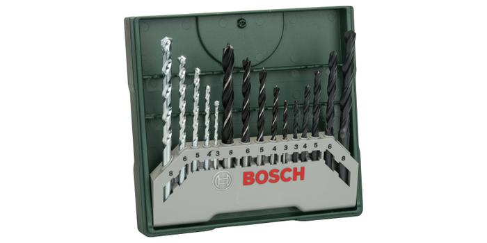 Bosch X-Line - borsett - for tre, metall, stein - 15 deler (2607019675)