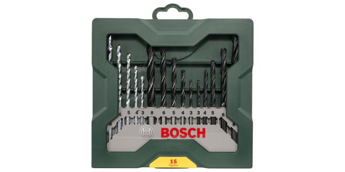 Bosch X-Line - borsett - for tre, metall, stein - 15 deler (2607019675)