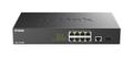 D-LINK Ethernet switch 8x 10/100/1000 Mbps PoE porte, PoE budget 125W, 1x 1000 Mbps uplink, 1x SFP port, unmanaged