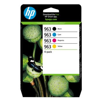HP 963 CMYK Original Ink Cartridge 4-Pack (6ZC70AE#30B)