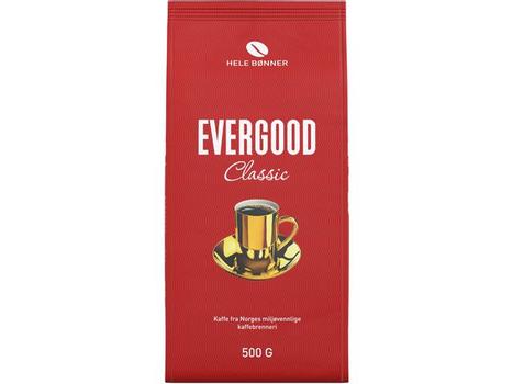 EVERGOOD Kaffe EVERGOOD classic hele bønner 500g (333466)