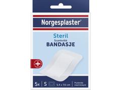 Norgesplaster Bandasje Scankvikk 5x7,5cm 5stk hvit