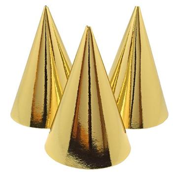 JOKER Partyhatt JOKER papp gull (6) (79852)