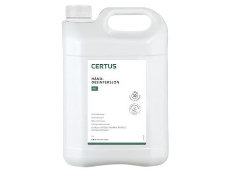 Certus Hånddesinfeksjon CERTUS 85% gel 5L (FD502)