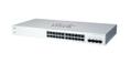 CISCO Business 220 Series CBS220-24T-4G - Switch - smart - 24 x 10/100/1000 + 4 x gigabit SFP (upplänk) - rackmonterbar - återanvänd