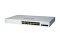 CISCO Business 220 Series CBS220-24FP-4G - Switch - smart - 24 x 10/100/1000 (PoE+) + 4 x gigabit SFP (upplänk) - rackmonterbar - PoE+ (382 W) - återanvänd