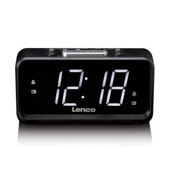 LENCO Radio Clock Analog Black (CR-28BK)