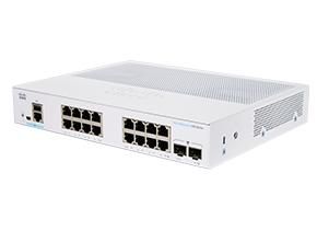 CISCO Business 350 Series CBS350-16T-E-2G - Switch - L3 - Managed - 16 x 10/ 100/ 1000 + 2 x Gigabit SFP - rack-mountable - remanufactured (CBS350-16TE2GEU-RF)