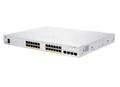 CISCO Business 250 Series CBS250-24FP-4G - Switch - L3 - smart - 24 x 10/100/1000 (PoE+) + 4 x Gigabit SFP - rackmonterbar - PoE+ (370 W) - återanvänd