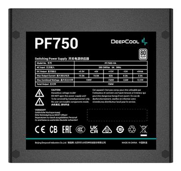 DEEPCOOL Pf750 Power Supply Unit 750 W (R-PF750D-HA0B-EU)