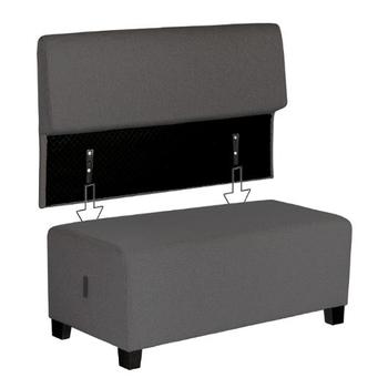 Alba Sofa HIZIA 2 seter grå (315373+315374)