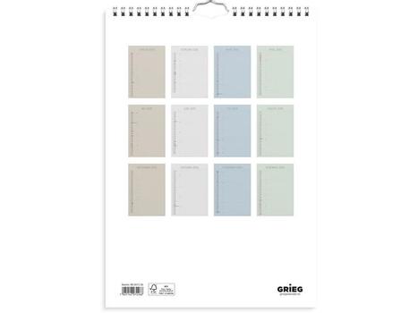 GRIEG Familiekalender GRIEG 2026 Color A4 (98207226)