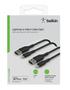 BELKIN BoostCharge - Lightning-kabel - Lightning hane till USB hane - 1 m - svart (paket om 2)