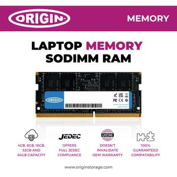 ORIGIN STORAGE 16Gb Ddr4 3200Mhz Sodimm 2Rx8 (OM16G43200SO1RX8NE12)