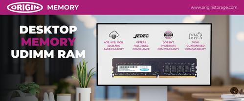 ORIGIN STORAGE 32GB DDR4 3200MHz UDIMM 2Rx8 non-ECC 1.2V NS (OM32G43200U2RX8NE12)