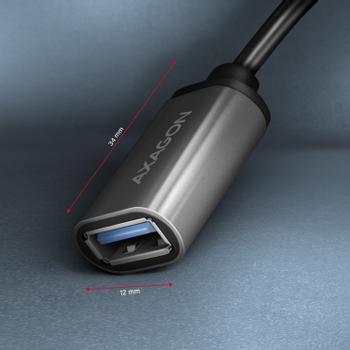 AXAGON RUCM‑AFAC USB‑C (M) auf USB‑A (F) Kabeladapter,  20 cm, USB 3.2 Gen 1, 3 A, Aluminium (RUCM-AFAC)