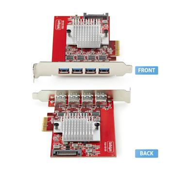 STARTECH 4-Port USB-A PCIe Card USB 3.2 10Gbps (P10Q4A-USB-CARD)