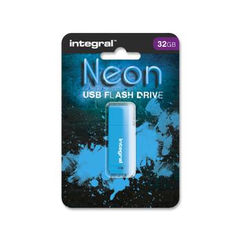 INTEGRAL 32Gb Usb2.0 Drive Neon Blue (INFD32GBNEONB)
